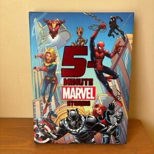 Marvel Superhero Adventure Book 5 Minute Stories Hardcover Spider-man Kids